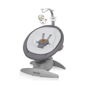 Lionelo - Detské húpacie kresielko s melódiou MELL Grey Stone 4xAA + diaľkové ovládanie 5903771707190 vyobraziť