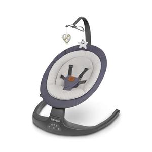 Lionelo - Detské hojdacie lehátko s melódiou RALF 4xAA Grey Graphite + diaľkové ovládanie 5903771704618 vyobraziť