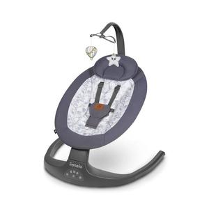 Lionelo - Detská hojdačka s melódiou RALF 4xAA šedo-biela + diaľkové ovládanie 5903771704625 vyobraziť