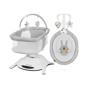 Lionelo - Detské húpacie lehátko s melódiou 2 v 1 BELLA Grey Concrete + diaľkové ovládanie 5903771703291 vyobraziť