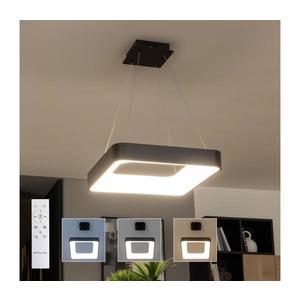 Brilagi - Závesný stmievateľný LED luster na lanku FALCON II LED/80W/230V 40x40 cm čierna + diaľkové ovládanie BRDC2669-400/CR vyobraziť