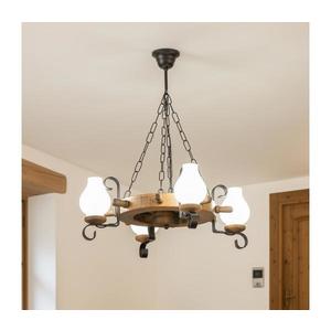 Brilagi - Luster na reťazi TIMONA 4xE14/40W/230V pr. 50 cm buk EX-01004 vyobraziť