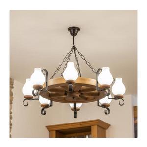 Brilagi - Luster na reťazi ROATA 8xE14/40W/230V priemer 70 cm buk EX-01053 vyobraziť