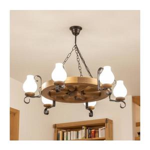 Brilagi - Luster na reťazi ROATA 6xE14/40W/230V, priemer 70 cm, buk EX-01055 vyobraziť