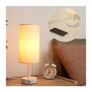 Brilagi - Stolná lampa s USB portom TABLON 1xE27/25W/230V biela/krémová BRI593 vyobraziť