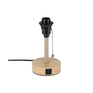 Brilagi - Stolná lampa s USB portom TABLON 1xE27/25W/230V dub/béžová BRI598 vyobraziť