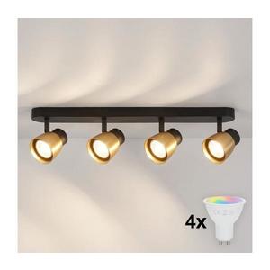 Brilagi - LED RGBW Stmievateľné bodové svietidlo NUGGET 4xGU10/6W/230V čierna/zlatá BG3442+2xAI2296 vyobraziť
