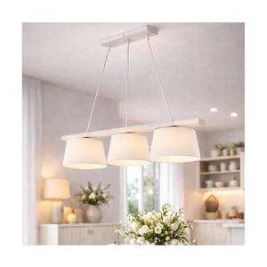 Závesný luster na lankách AIDA 3xE27/60W/230V, priemer 25 cm, dub/biela LD 3.98 BIAŁY vyobraziť