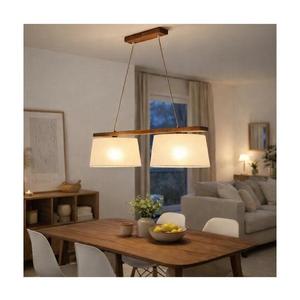 Luster na lanku AIDA 2xE27/60W/230V pr. 35 cm dub/orech LD 2.98 DĄB ORZECH vyobraziť