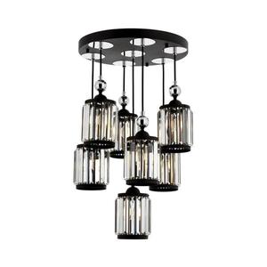 Závesný luster na lanku CRYSTALLINE 7xE27/40W/230V čierny 301AUR1276 vyobraziť