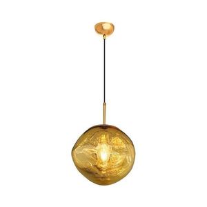 Závesný luster na lankách CRUMPLED 1xE27/24W/230V pr. 26 cm zlatá 414LRC1257 vyobraziť