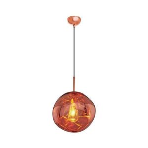 Závesné svietidlo na lanku CRUMPLED 1xE27/24W/230V priemer 26 cm medené 414LRC1259 vyobraziť