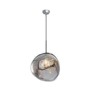 Závesný luster na lankách CRUMPLED 1xE27/24W/230V pr. 36 cm dymový 414LRC1260 vyobraziť