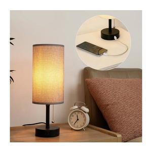 Brilagi - Stolná lampa s USB portom TABLON 1xE27/25W/230V čierna/sivá BRI594 vyobraziť