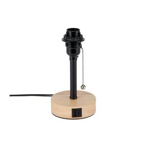 Brilagi - Stolná lampa s USB portom TABLON 1xE27/25W/230V dub/čierna BRI596 vyobraziť