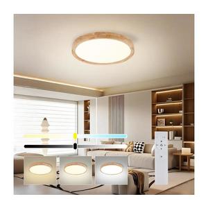 Brilagi - LED stmievateľné svietidlo WOODROUND LED/30W/230V 3000-6000K priemer 40 cm + diaľkové ovládanie BRI575 vyobraziť