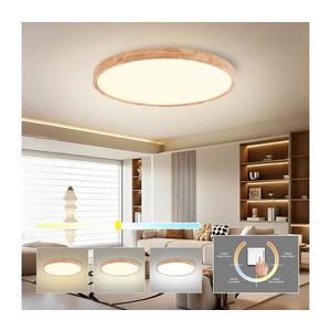 Brilagi - LED stropné svietidlo WOODROUND LED/70W/230V 3000/4000/6000K pr. 80 cm BRI578 vyobraziť