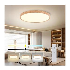 Brilagi - LED stmievateľné svietidlo WOODROUND LED/70W/230V 3000-6000K priemer 80 cm + diaľkové ovládanie BRI579 vyobraziť