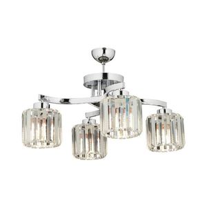 Prisadený luster CRYSTALLINE 4xE27/40W/230V lesklý chróm 683AVN1438 vyobraziť