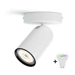 Philips - LED RGBW Stmievateľné bodové svietidlo PONGEE 1xGU10/4, 8W/230V biela + diaľkové ovládanie P2048+AI2362 vyobraziť