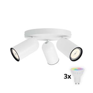 Philips - LED RGBW Stmievateľné bodové svietidlo PONGEE 3xGU10/4, 8W/230V biela + diaľkové ovládanie P2050+3xAI2362 vyobraziť