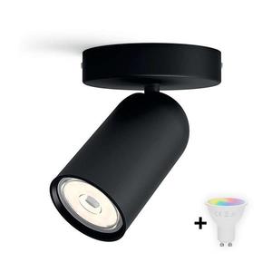 Philips - LED RGBW Stmievateľné bodové svietidlo PONGEE 1xGU10/4, 8W/230V čierna +DO P2052+AI2362 vyobraziť