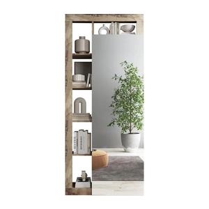 MC Akcent Šatníková skriňa LENOR 91x209 cm biela/hnedá 8024963434087 vyobraziť