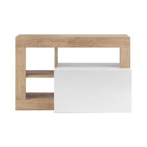 MC Akcent Lavica LENOR 91x209 cm biela/hnedá 8024963429489 vyobraziť