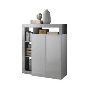 MC Akcent Komoda LENOR biela/šedý betón 8024963423623 vyobraziť