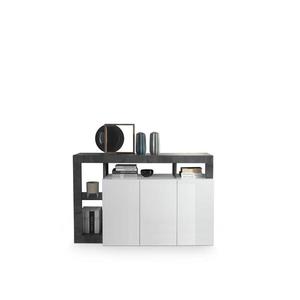 MC Akcent Komoda LENOR biela/antracit 8024963421308 vyobraziť