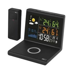 Meteostanica s bezdrôtovým nabíjaním 5V 2xAA + 2xAAA čierna E8010 vyobraziť