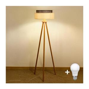 Brilagi - LED stojacia lampa BOHO STYLE 1xE27/15W/230V krémová/hnedá 8590828027959 vyobraziť