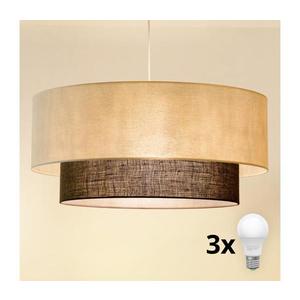 Brilagi - LED luster na lane BOHO STYLE 3xE27/15W/230V pr. 60 cm krémová/hnedá 8590828027980 vyobraziť