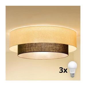 Brilagi - LED Stropné svietidlo BOHO STYLE 3xE27/15W/230V pr. 80 cm krémová/hnedá 8590828028031 vyobraziť