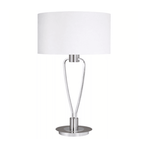 Trio - Stolná lampa PARIS 1xE27/60W/230V biela/lesklý chróm 500200107 vyobraziť