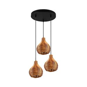 Reality - Luster na lanku SPROUT 3xE14/40W/230V hnedá/ratan R31293336 vyobraziť