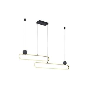 Trio - LED stmievateľný luster na lanku GRANT LED/54W/230V 2300/3000/4000K čierna/zlatá 342710208 vyobraziť