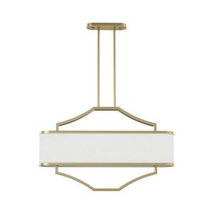 Open Design OR84856 - Luster na tyči GERDO OVALE 6xE14/12W/230V mosadz/biela OR84856 vyobraziť