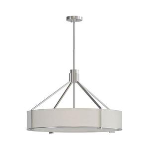 Open Design OR85655 - Luster na tyči DORETTO 6xE27/15W/230V, priemer 70 cm, matný chróm/biela OR85655 vyobraziť