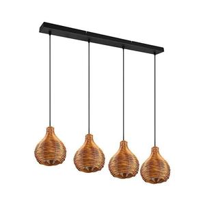 Reality - Závesný luster na lanku SPROUT 3xE14/40W/230V hnedá/ratan R31294036 vyobraziť