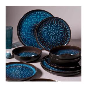 12-dielna jedálenská súprava modrá/porcelán 387GRP1397 vyobraziť