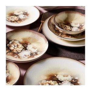 26-dielna jedálenská súprava, béžová/hnedá/biela, porcelán 387GRP1396 vyobraziť