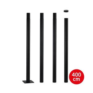 Brilagi - Kovová tyč pre stĺp vonkajšieho osvetlenia 4 m stožiar pr. 58 mm čierna BRI781 vyobraziť