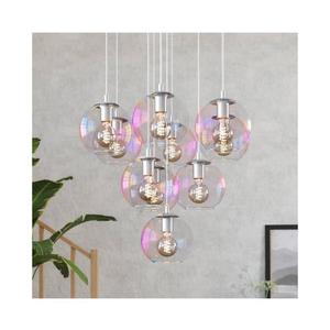 Eglo 901922 - Závesný luster ARISCANI na lankách 10xE27/60W/230V, lesklý chróm 901922 vyobraziť