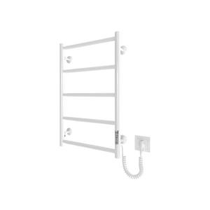 Mario-Radiators Kúpeľňový rebríkový radiátor CLASSIC 65W/230V 65x43 cm nerezová oceľ/biela pravý 2.3.0700.10.WM vyobraziť