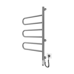 Mario-Radiators Elektrický otočný sušiak na uteráky TRISTAR 80W/230V 80x44, 5 cm IP44 nerez/lesklý chróm 2.3.0506.11.P vyobraziť