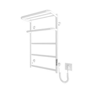 Mario-Radiators Kúpeľňový rebríkový radiátor HOTEL 75W/230V 65x43 cm nerez/biela pravé prevedenie 2.3.6200.11.WM vyobraziť