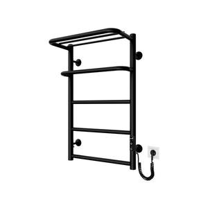 Mario-Radiators Kúpeľňový rebríkový radiátor HOTEL 75W/230V 65x43 cm nerez/čierna pravá 2.3.6200.11.BM vyobraziť