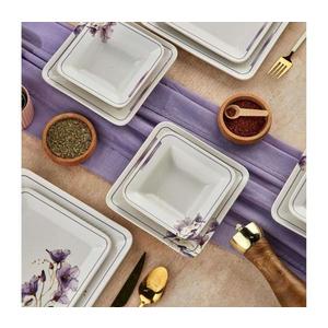 24-dielna jedálenská súprava, biela/fialová, keramika 759NRE1102 vyobraziť