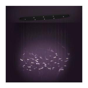 Eglo 390436 - LED stmievateľný luster na lanku ADRADOS 8xLED/4, 2W/230V čierna/priehľadná 390436 vyobraziť